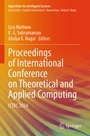 Cover: Proceedings of International Conference on Theoretical and Applied Computing - Springer