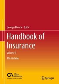 Enlarge image Cover: Handbook of Insurance - Springer
