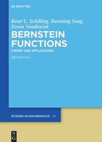 Enlarge image Cover: Bernstein Functions - De Gruyter