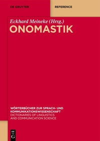 Abbildung von: Onomastik - De Gruyter