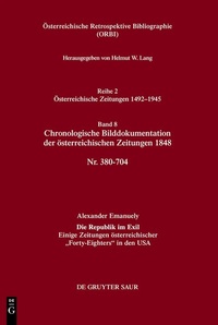 Abbildung von: Chronologische Bilddokumentation der österreichischen Zeitungen 1848 - De Gruyter Saur