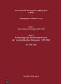 Cover: Bibliographie der &ouml;sterreichischen Zeitungen 1492-1945 - De Gruyter Saur