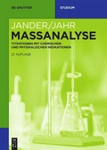 Cover: Ma&szlig;analyse - De Gruyter