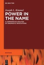 Cover: Power in the Name - De Gruyter