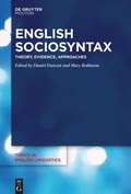 Cover: English Sociosyntax - De Gruyter Mouton