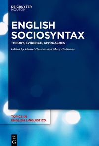 Abbildung von: English Sociosyntax - De Gruyter Mouton