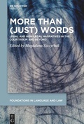 Cover: More than (Just) Words - De Gruyter Mouton
