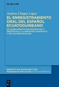 Abbildung von: El enregistramiento oral del español ecuatoguineano - De Gruyter