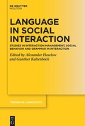 Cover: Language in Social Interaction - De Gruyter Mouton