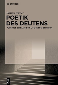 Abbildung von: Poetik des Deutens - De Gruyter
