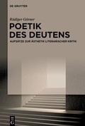 Cover: Poetik des Deutens - De Gruyter