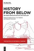 Cover: History from Below - De Gruyter Oldenbourg