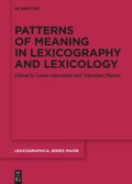 Cover: Patterns of meaning in lexicography and lexicology - De Gruyter