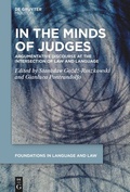 Cover: In the Minds of Judges - De Gruyter Mouton