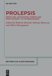 Enlarge image Cover: Prolepsis - De Gruyter
