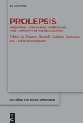 Cover: Prolepsis - De Gruyter