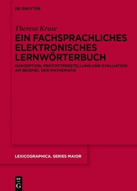 Abbildung von: Ein fachsprachliches elektronisches Lernwörterbuch - De Gruyter