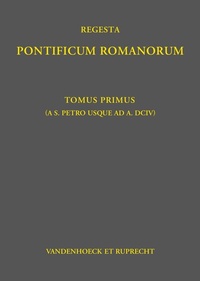 Abbildung von: Regesta Pontificum Romanorum - Vandenhoeck & Ruprecht