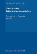 Cover: Glossar zum Fr&uuml;hneuhochdeutschen - Vandenhoeck & Ruprecht