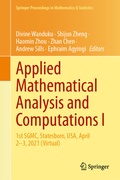 Cover: Applied Mathematical Analysis and Computations I - Springer