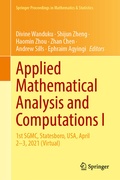 Cover: Applied Mathematical Analysis and Computations I - Springer