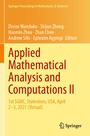 Cover: Applied Mathematical Analysis and Computations II - Springer