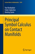 Cover: Principal Symbol Calculus on Contact Manifolds - Springer