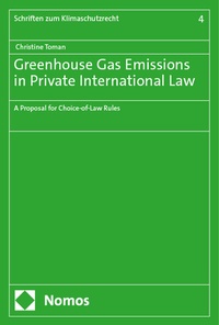 Abbildung von: Greenhouse Gas Emissions in Private International Law - Nomos