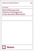 Abbildung von: Die Einführung eines Scheme of Arrangement in das deutsche Aktienrecht - Nomos