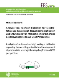 Abbildung von: Analyse von Hochvolt-Batterien für Elektrofahrzeuge hinsichtlich Recyclingmöglichkeiten und Entwicklung von Maßnahmen zur Erhöhung des Recyclinganteils aus OEM Perspektive - Shaker