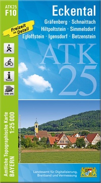 Abbildung von: ATK25-F10 Eckental (Amtliche Topographische Karte 1:25000) - Landesamt für Digitalisierung, Breitband und Vermessung, Bayern