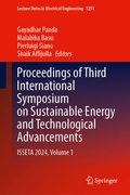 Cover: Proceedings of Third International Symposium on Sustainable Energy and Technological Advancements - Springer
