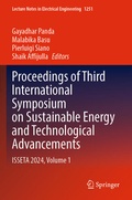 Cover: Proceedings of Third International Symposium on Sustainable Energy and Technological Advancements - Springer