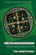 Cover: Micromodernism - Edinburgh University Press
