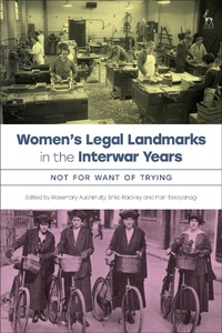 Abbildung von: Women's Legal Landmarks in the Interwar Years - Hart Publishing