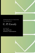 Cover: Approaches to Teaching the Works of C. P. Cavafy - Modern Language Association of America