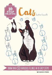 Enlarge image Cover: 10 Step Drawing: Cats - Search Press