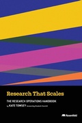 Cover: Research That Scales - Rosenfeld Media