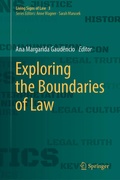 Cover: Exploring the Boundaries of Law - Springer