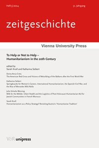 Enlarge image Cover: To Help or Not to Help - Humanitarianism in the 20th Century - Brill Deutschland