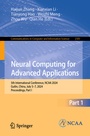 Cover: Neural Computing for Advanced Applications - Springer