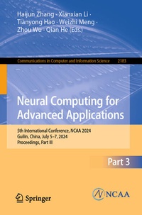 Enlarge image Cover: Neural Computing for Advanced Applications - Springer