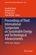 Cover: Proceedings of Third International Symposium on Sustainable Energy and Technological Advancements - Springer