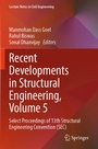 Cover: Recent Developments in Structural Engineering, Volume 5 - Springer