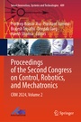 Cover: Proceedings of the Second Congress on Control, Robotics, and Mechatronics - Springer