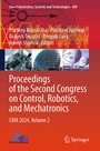 Cover: Proceedings of the Second Congress on Control, Robotics, and Mechatronics - Springer