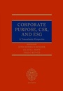 Cover: Corporate Purpose, CSR, and ESG - Oxford University Press