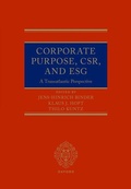 Cover: Corporate Purpose, CSR, and ESG - Oxford University Press