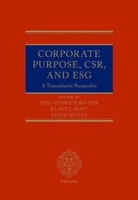 Enlarge image Cover: Corporate Purpose, CSR, and ESG - Oxford University Press