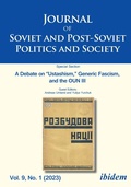 Cover: Journal of Soviet and Post-Soviet Politics and Society - ibidem